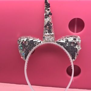 Cosmic Unicorn sequin headband rave festival bling Halloween costume dress up